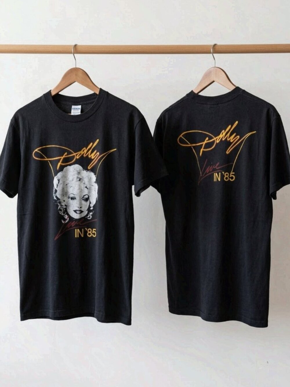 Vintage 1985 Dolly Parton Tour T-Shirt Unisex Fan Gift Reprint